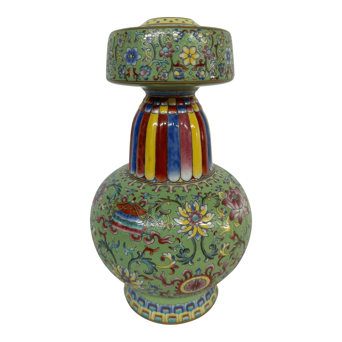 Chinese Qing Qianlong Famille Rose Vase - Thumbnail 2