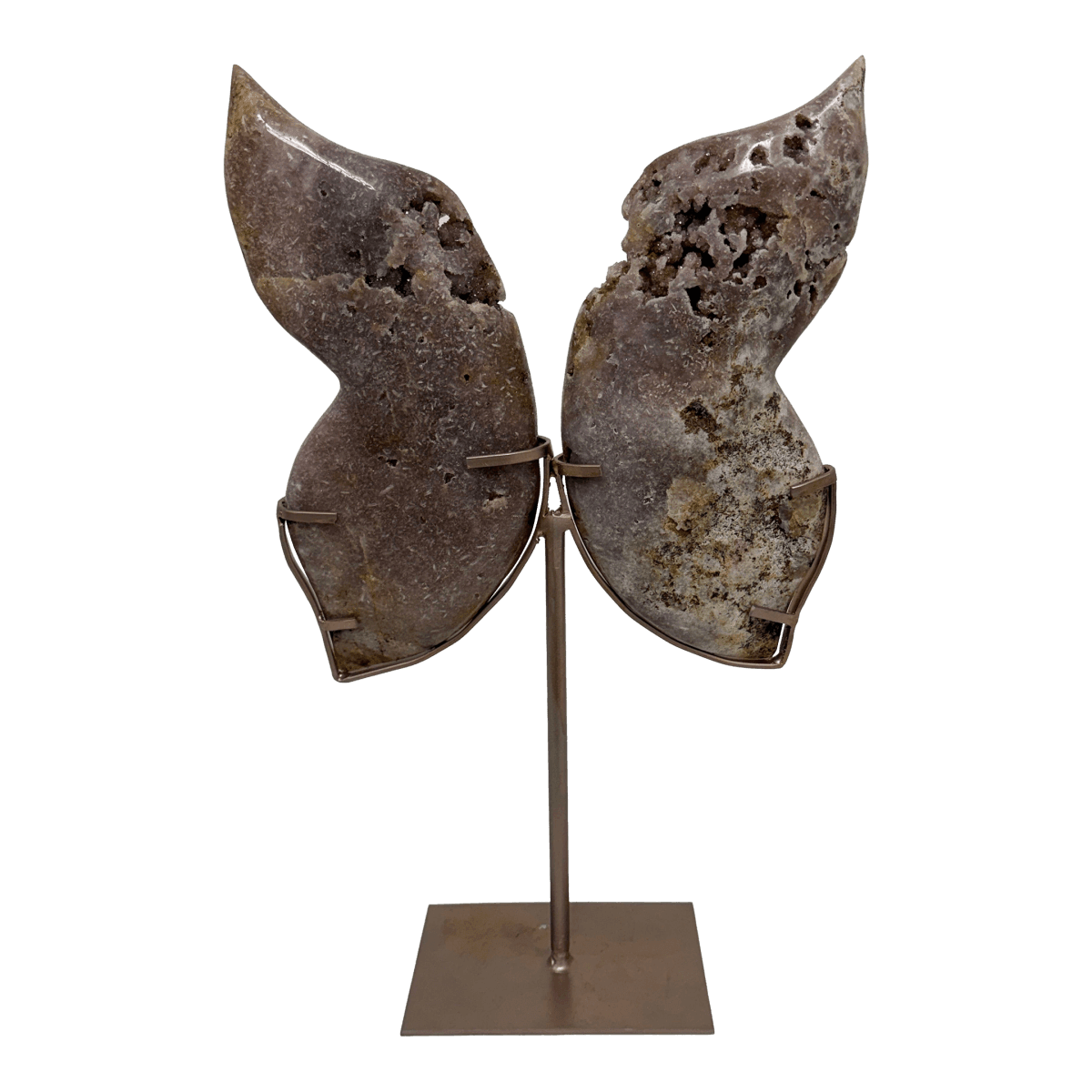 Pink Amethyst Butterfly on Stand - Thumbnail 2