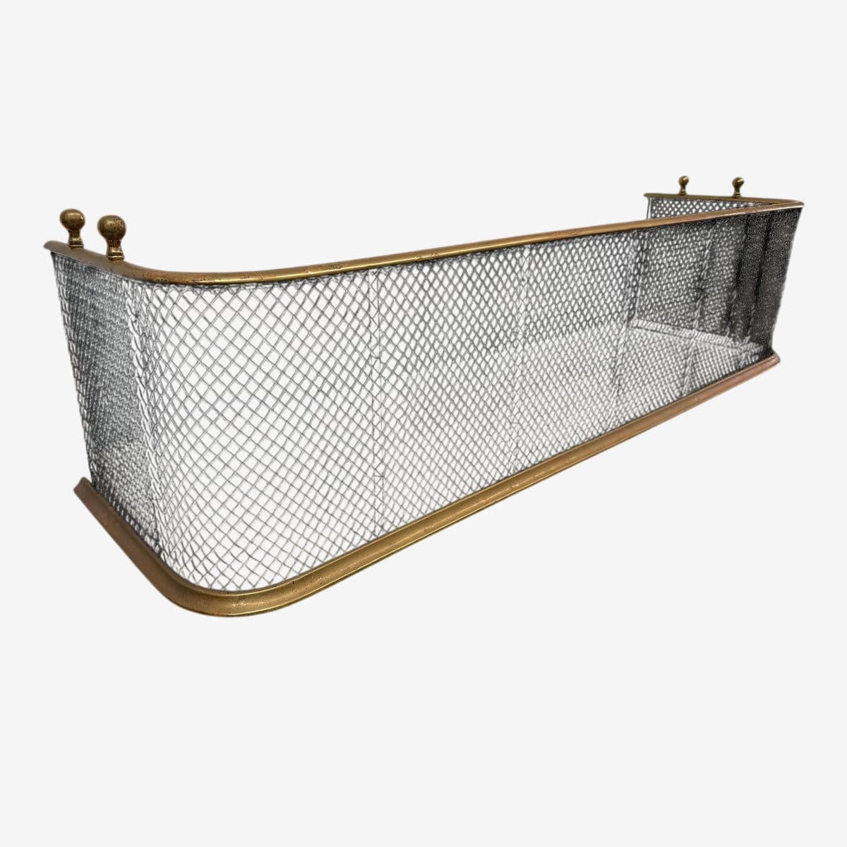 Victorian Brass Fireplace Screen, Early 20th Century. - Image 1