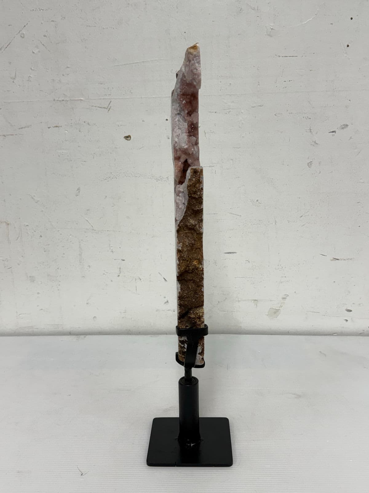 Pink Amethyst Crystal Slab on Stand - Thumbnail 5