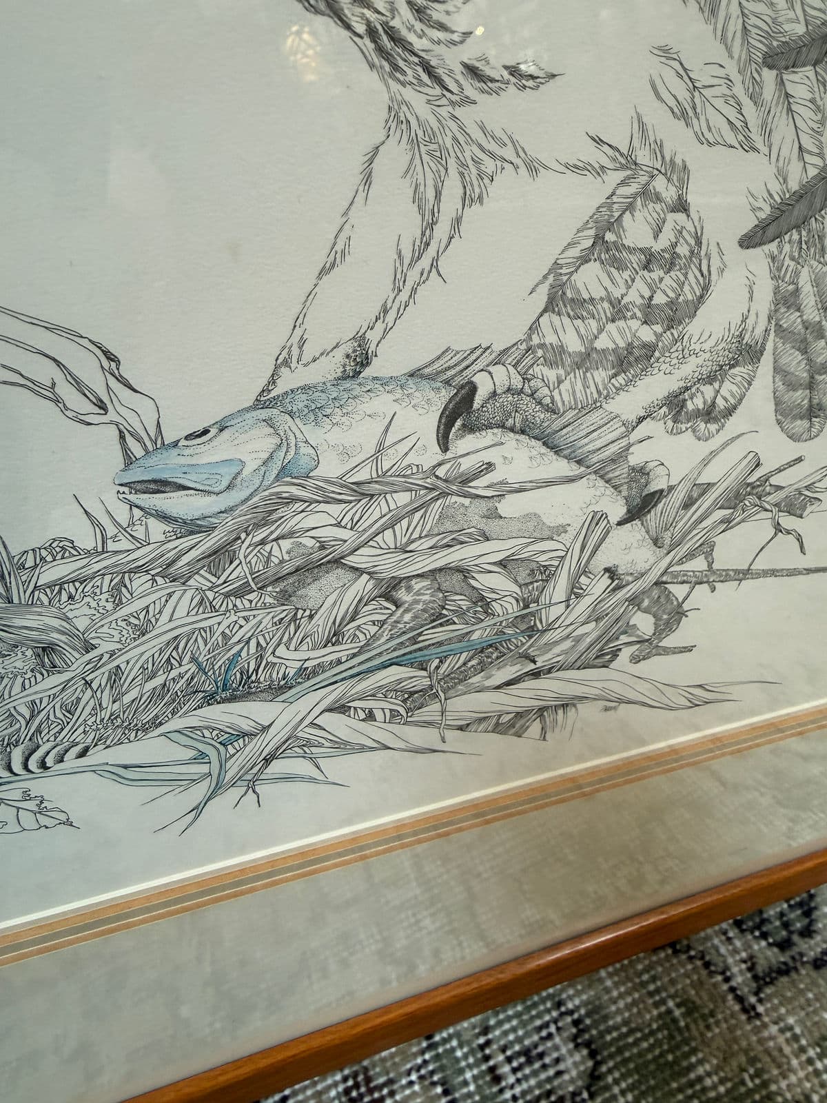 Peter Parnall Osprey Hunting Art Print, Signed - Thumbnail 11