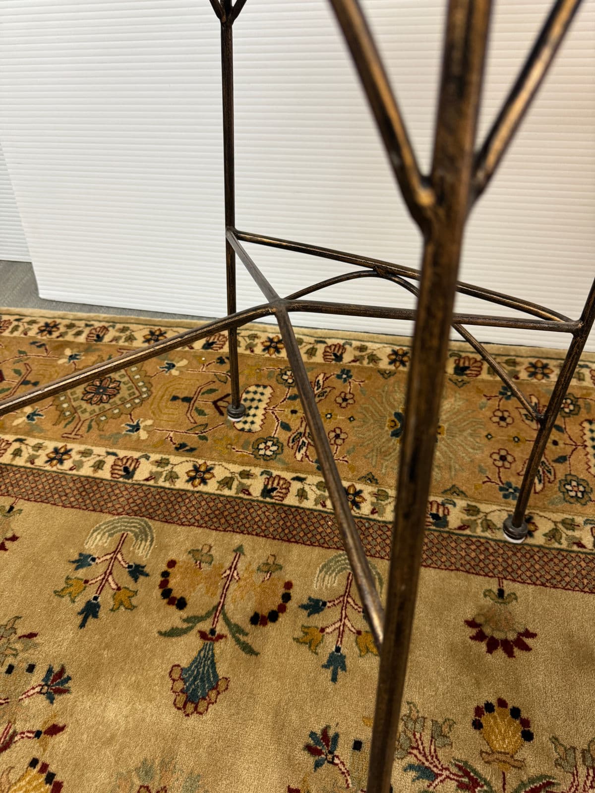 Wrought Iron Bar Stools With Cushions, Set of Three - Thumbnail 13