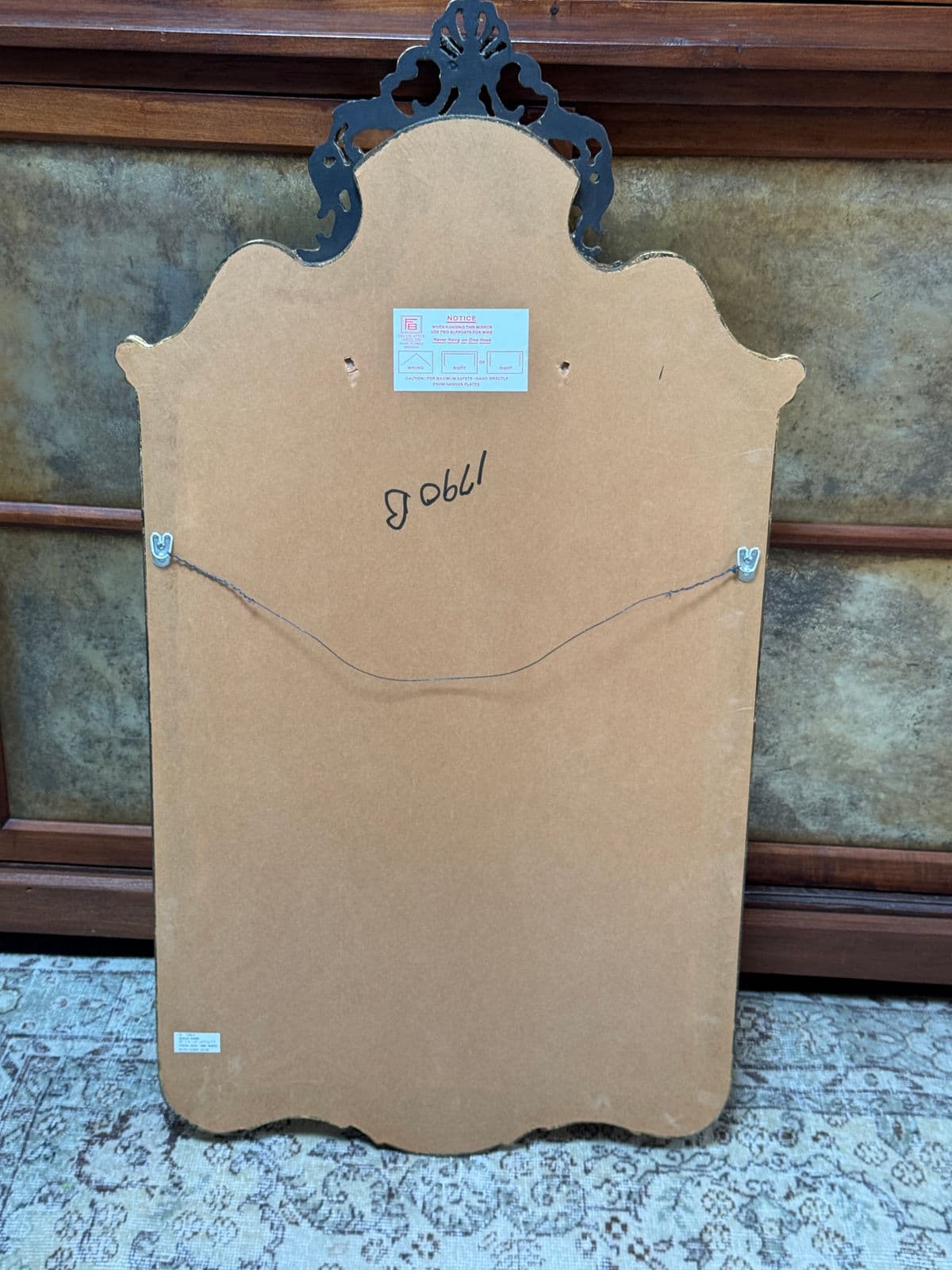 Friedman Brothers Canton Hand-Painted Chinoiserie Mirror - Thumbnail 5