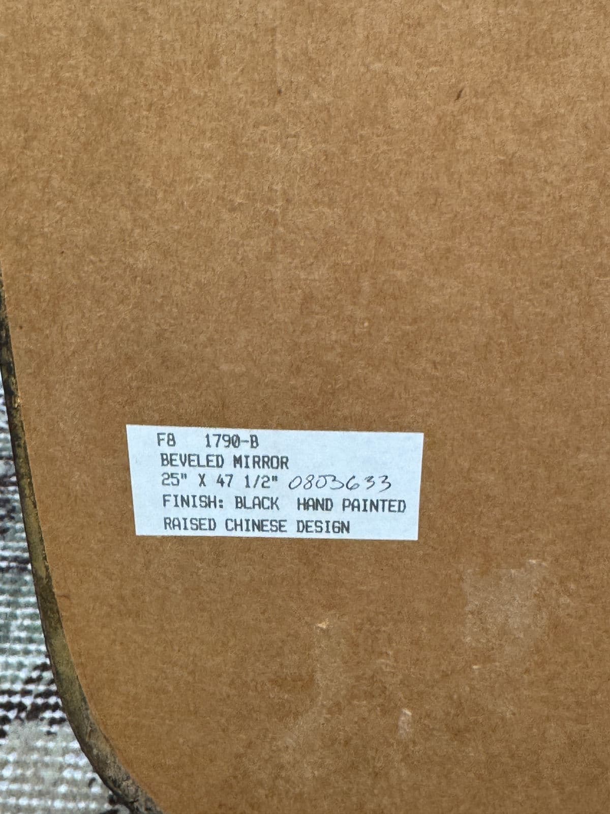 Friedman Brothers Canton Hand-Painted Chinoiserie Mirror - Thumbnail 6