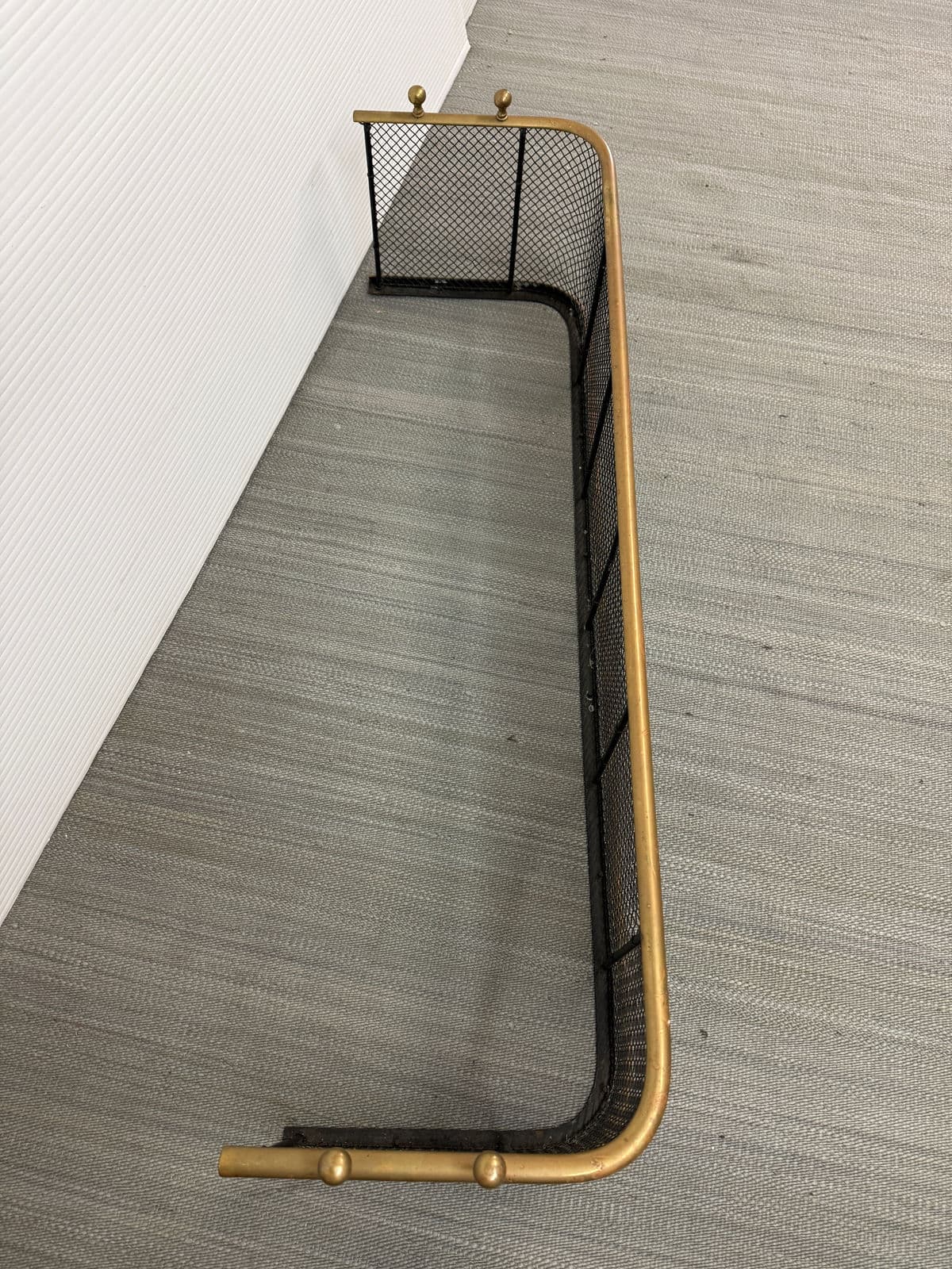 Victorian Brass Fireplace Screen, Early 20th Century. - Thumbnail 5