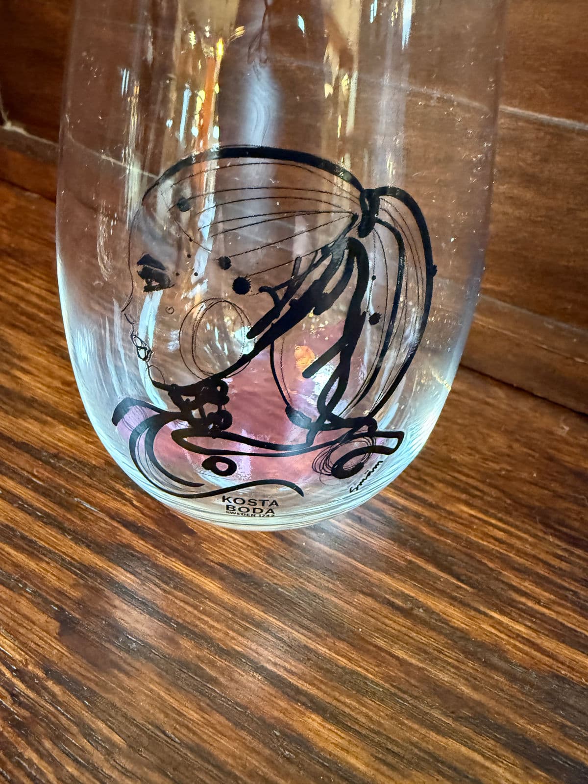 Sara Woodrow for Kosta Boda “All About You” Decanter + Glassware, Set of Five - Thumbnail 8