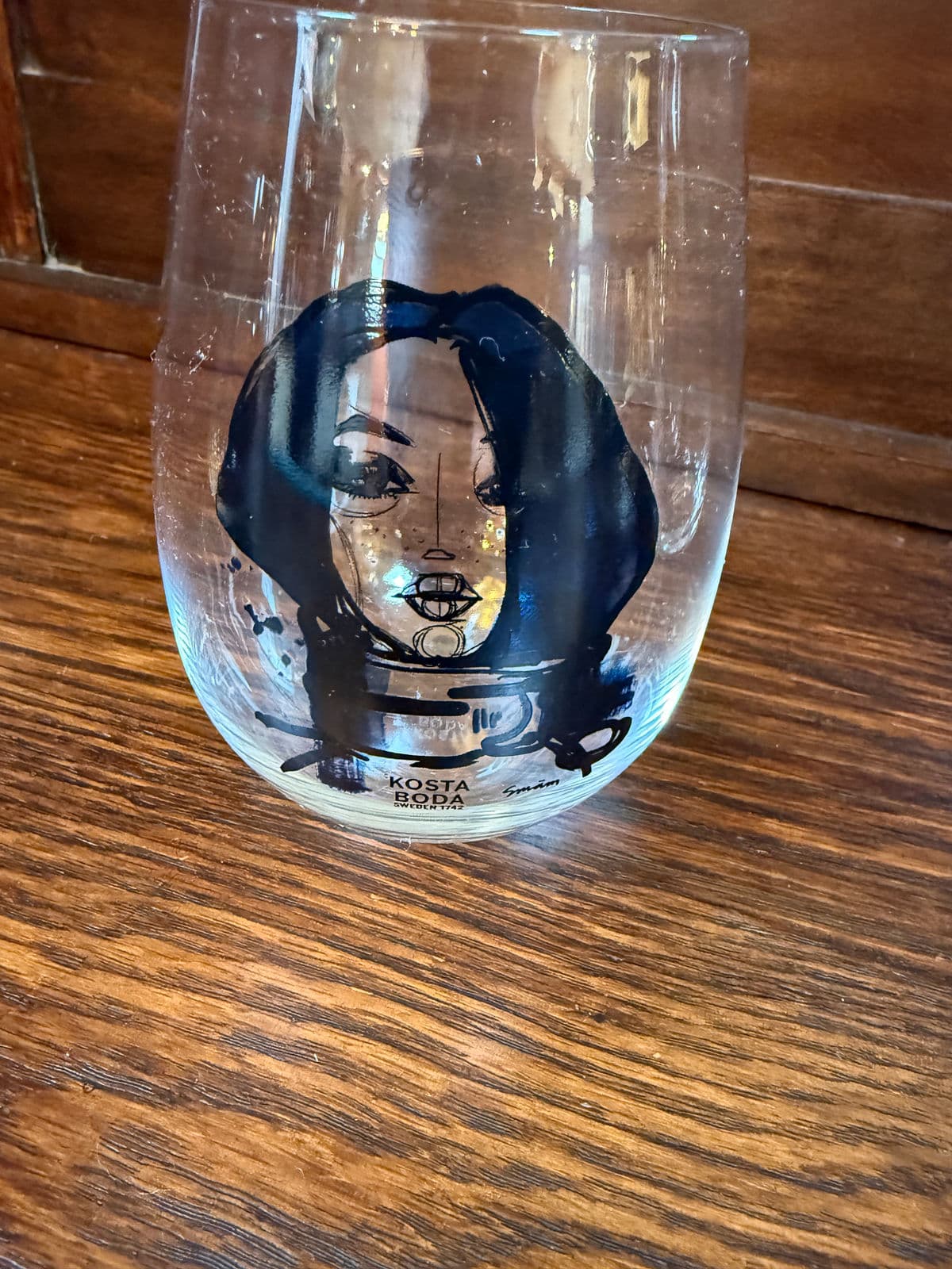 Sara Woodrow for Kosta Boda “All About You” Decanter + Glassware, Set of Five - Thumbnail 9