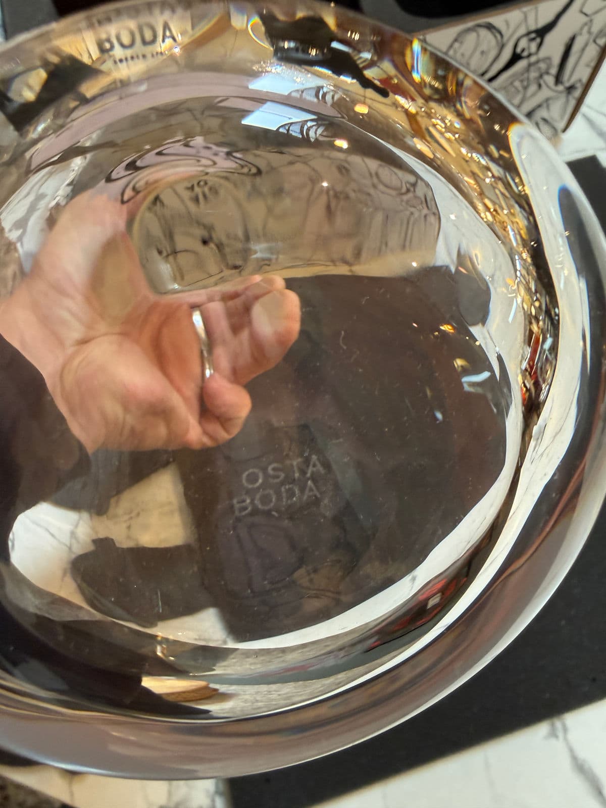 Sara Woodrow for Kosta Boda “All About You” Decanter + Glassware, Set of Five - Thumbnail 6