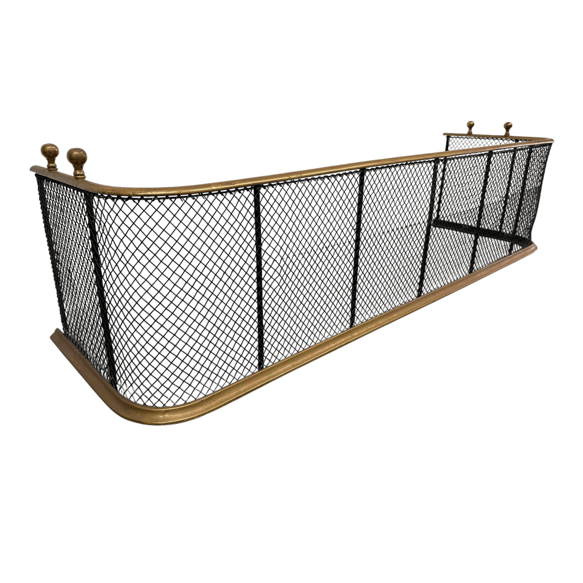 Victorian Brass Fireplace Screen, Early 20th Century. - Thumbnail 2