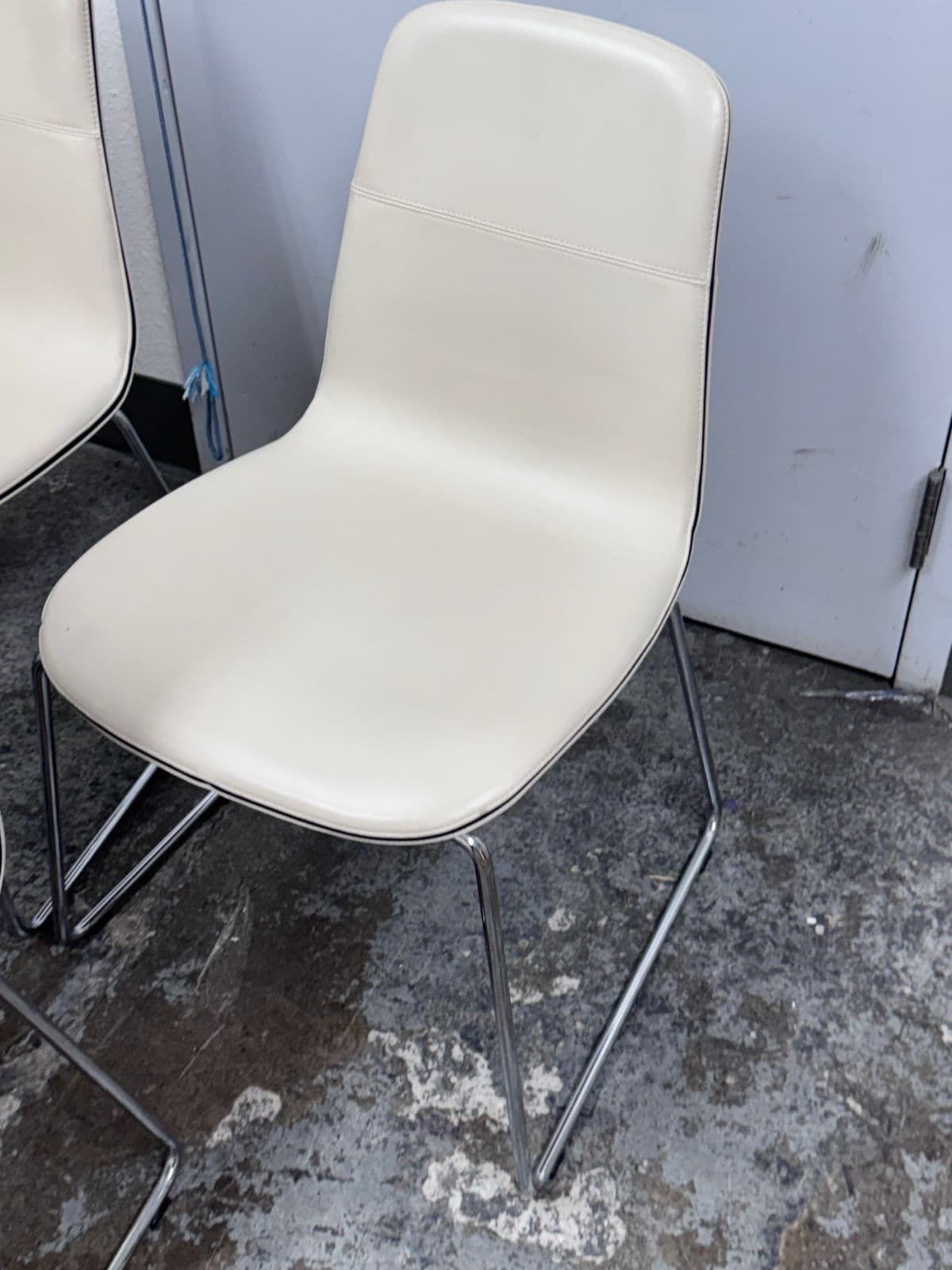 Rodolfo Dordoni for Matteograssi 2Leather Seat Dining Chairs, Set of Six - Thumbnail 11