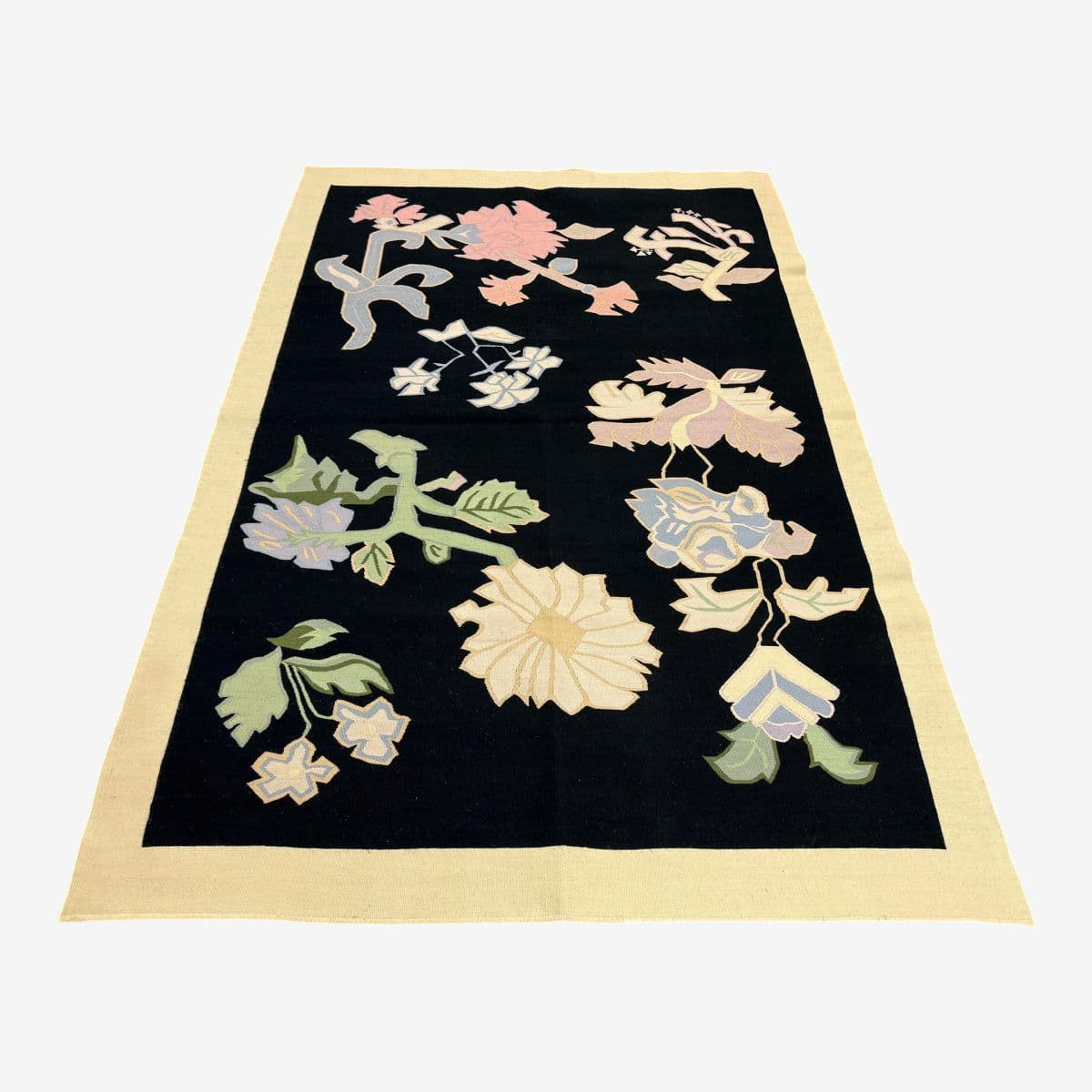 5ft × 7ft 4in Starck Romanian Kelim Rug, Circa 1990 - Image 1