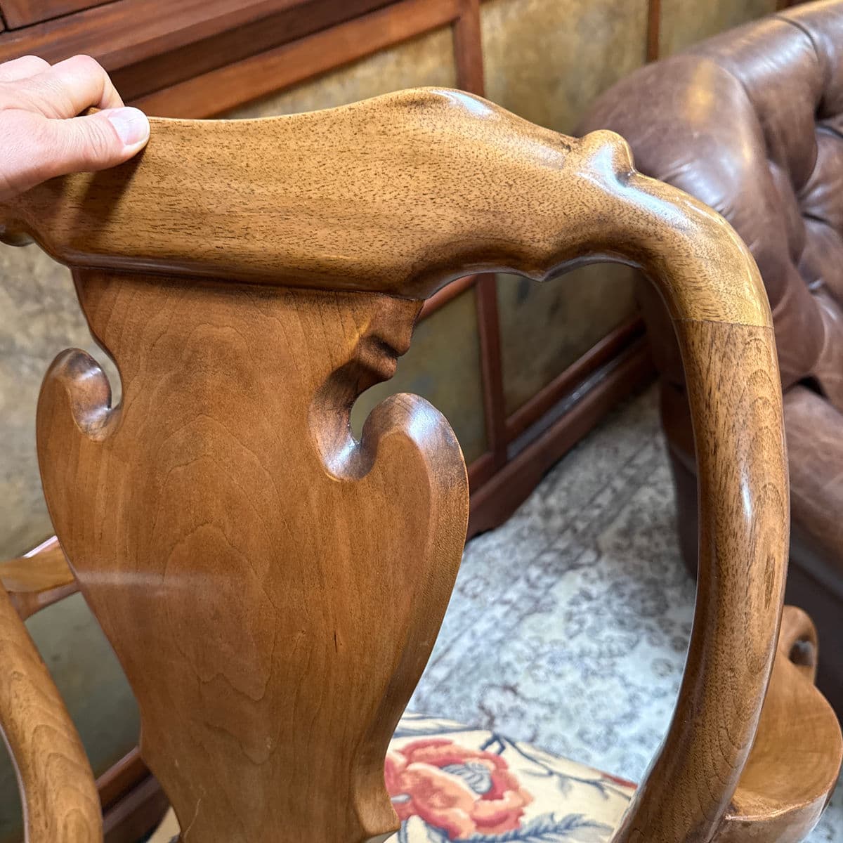 Roberto Barahona for Burton Ching Queen Anne Style Chair - Thumbnail 9