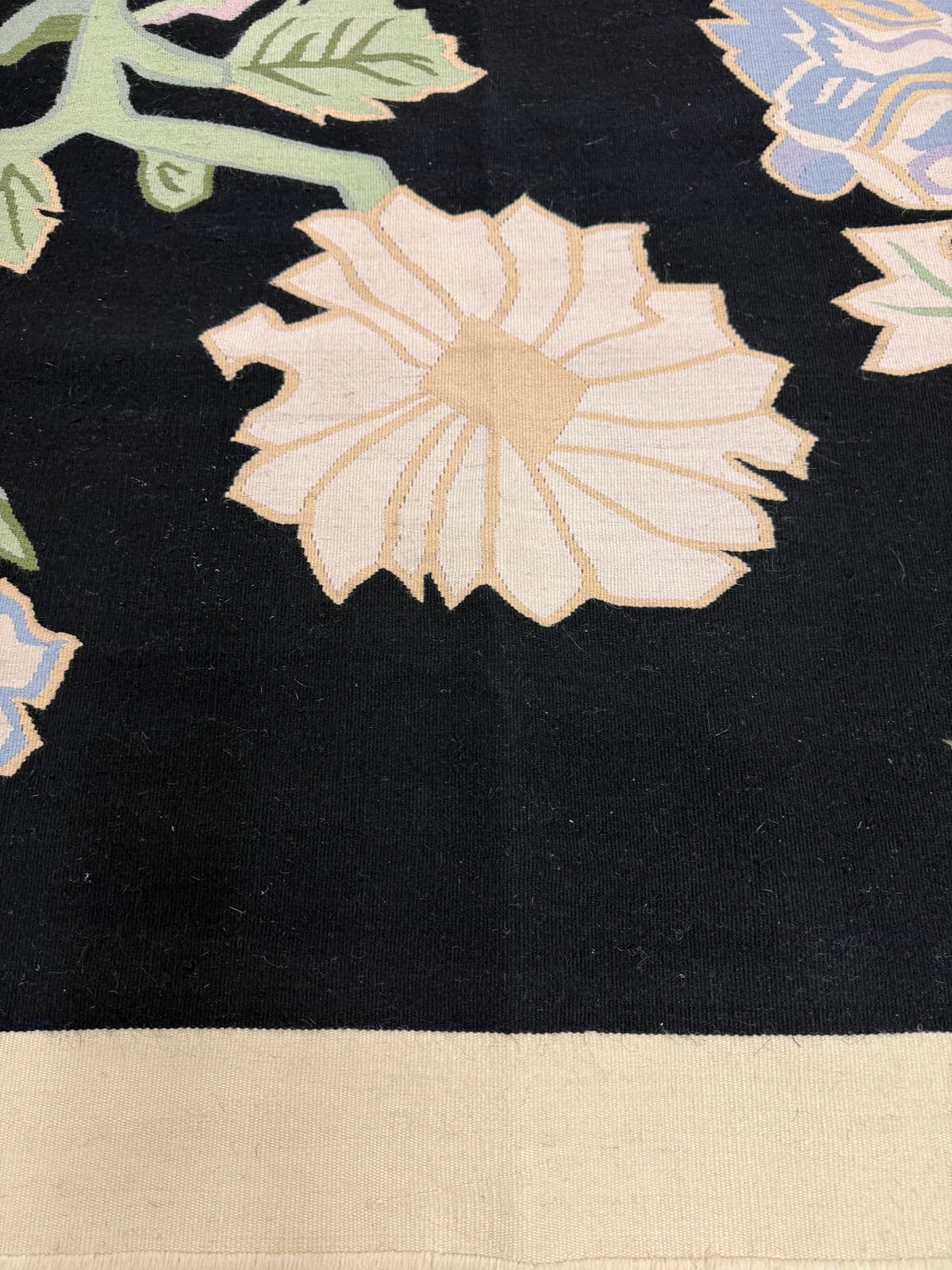 5ft × 7ft 4in Starck Romanian Kelim Rug, Circa 1990 - Thumbnail 10