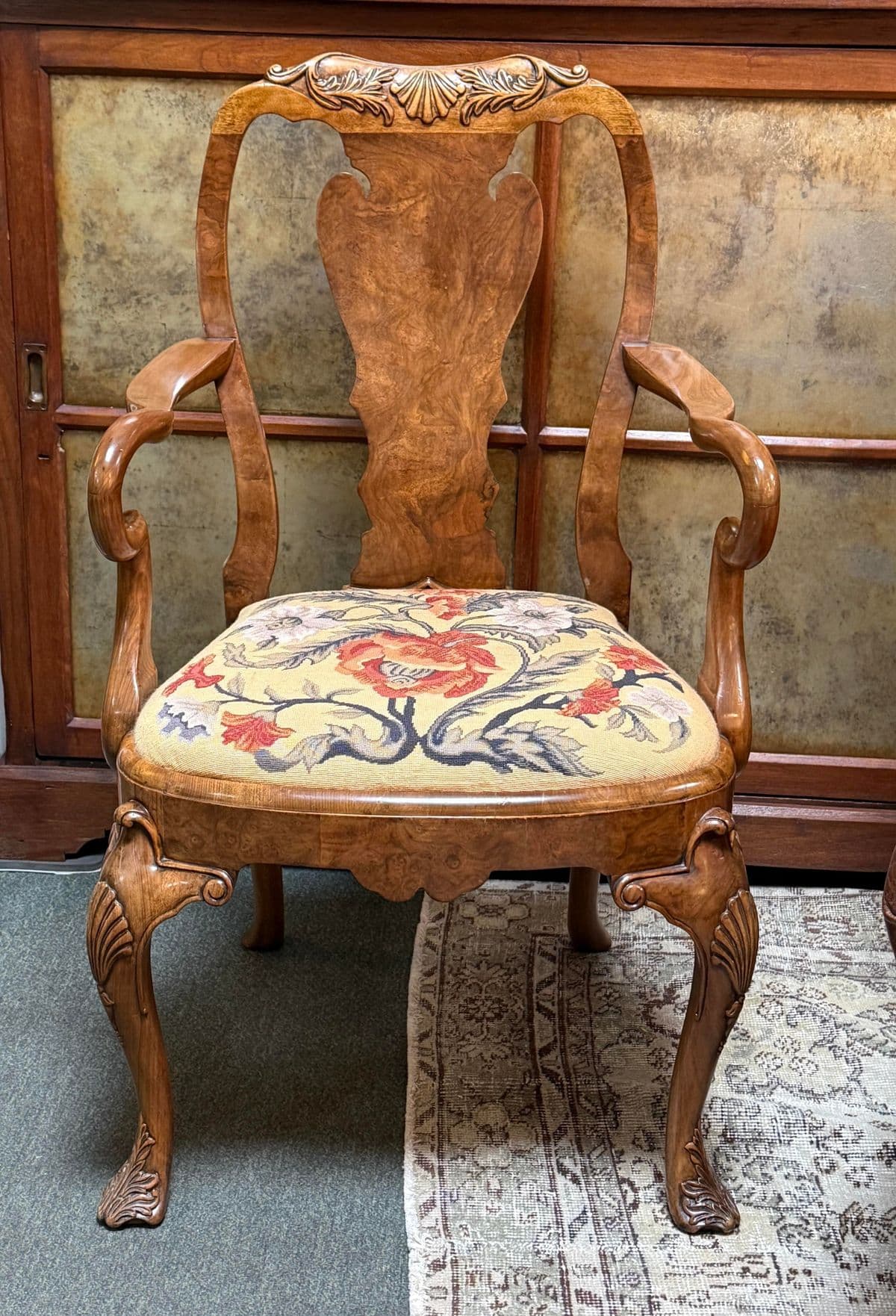 Roberto Barahona for Burton Ching Queen Anne Style Chair - Thumbnail 3