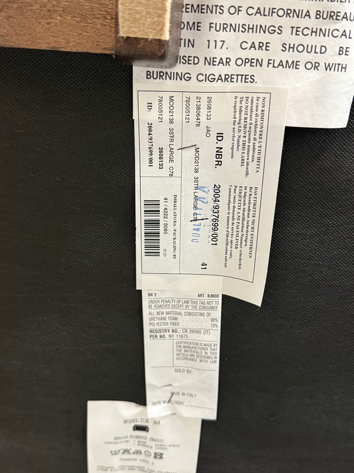 Arflex Italian Camel Sofa - Thumbnail 13