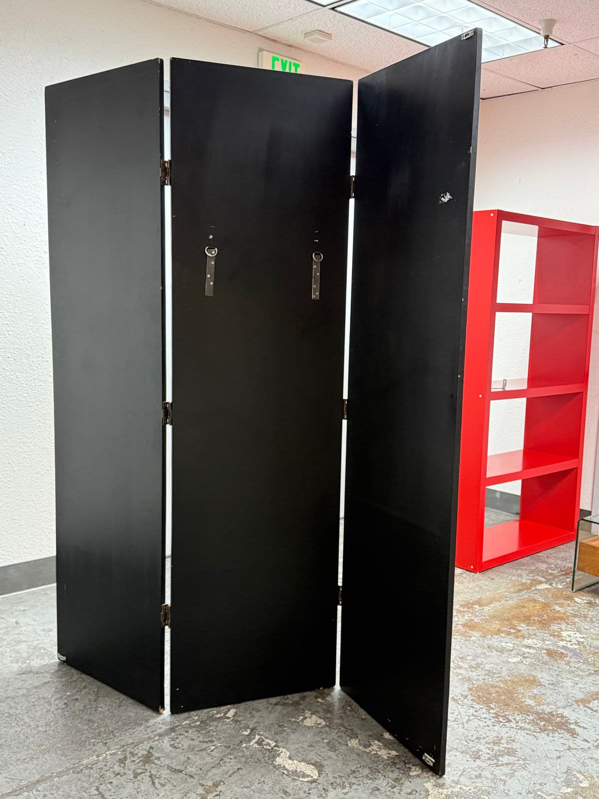 Chinoiserie Hand Painted Triple Panel Room Divider - Thumbnail 13