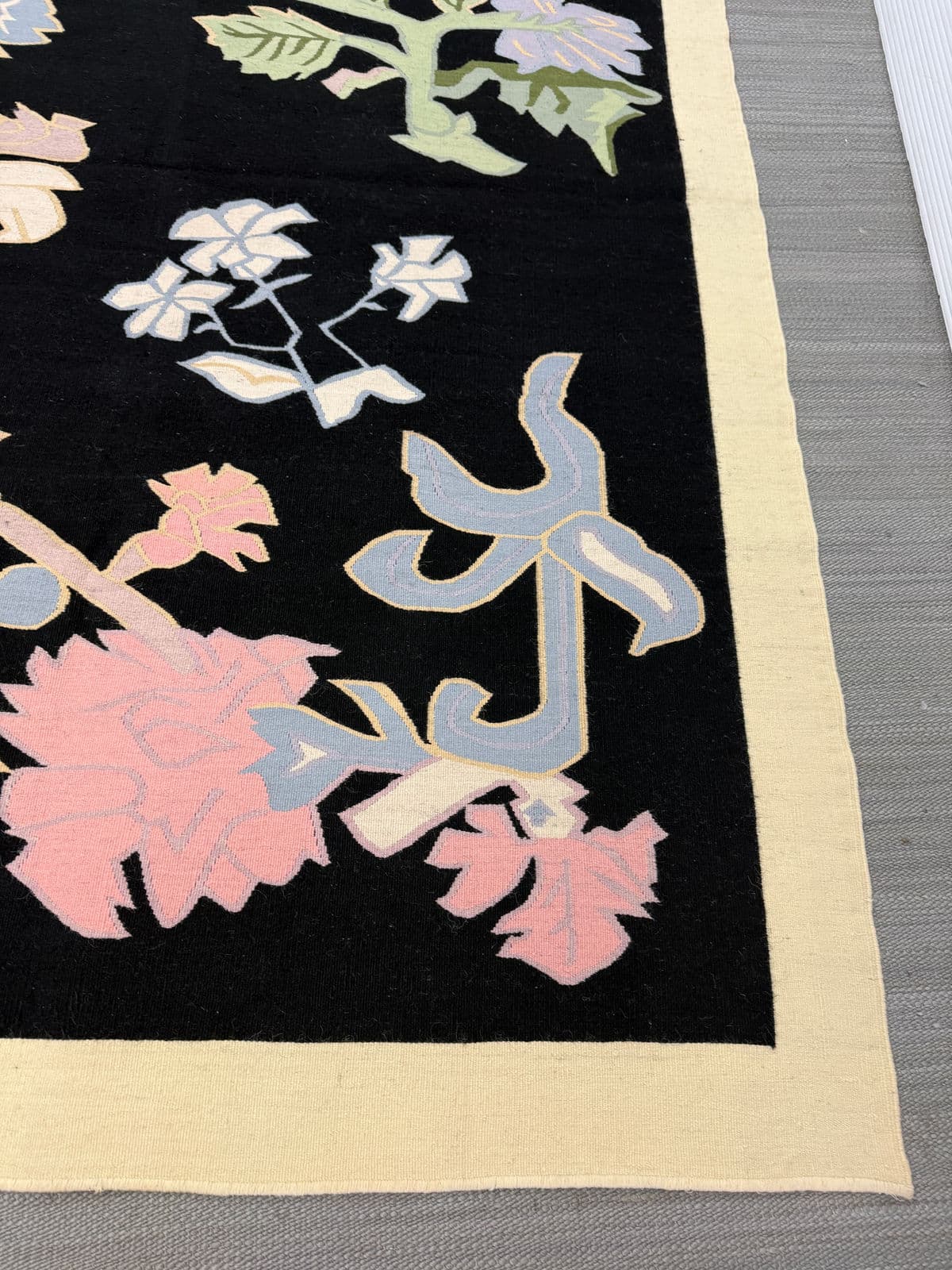 5ft × 7ft 4in Starck Romanian Kelim Rug, Circa 1990 - Thumbnail 5