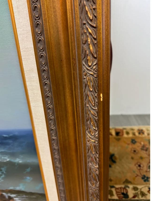 Wendell Brown's 'Surf's Up' Oil Painting, Framed - Thumbnail 13