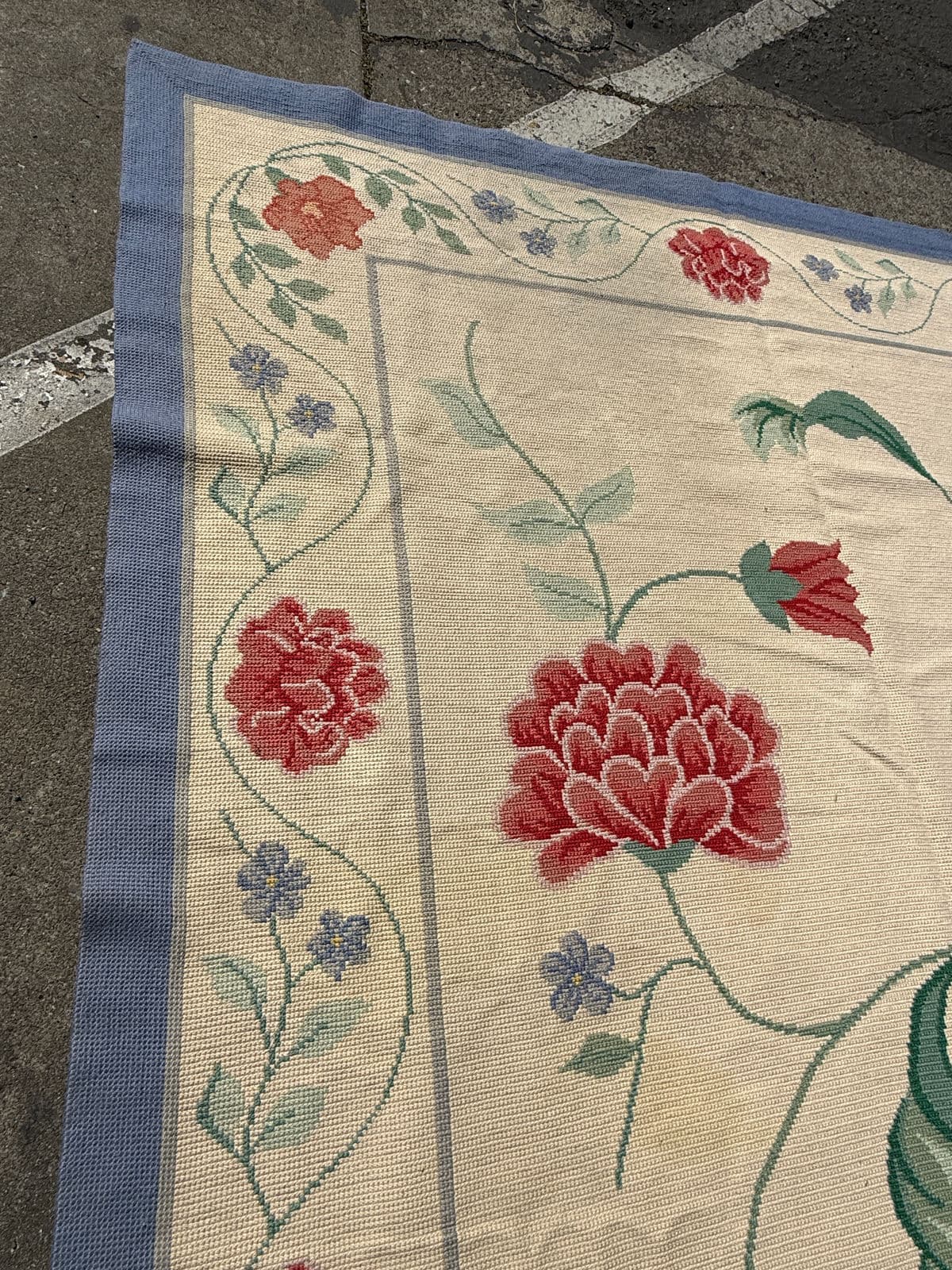 11ft 8in × 13ft 11in Starck Portuguese Petit-Point Area Rug - Thumbnail 10