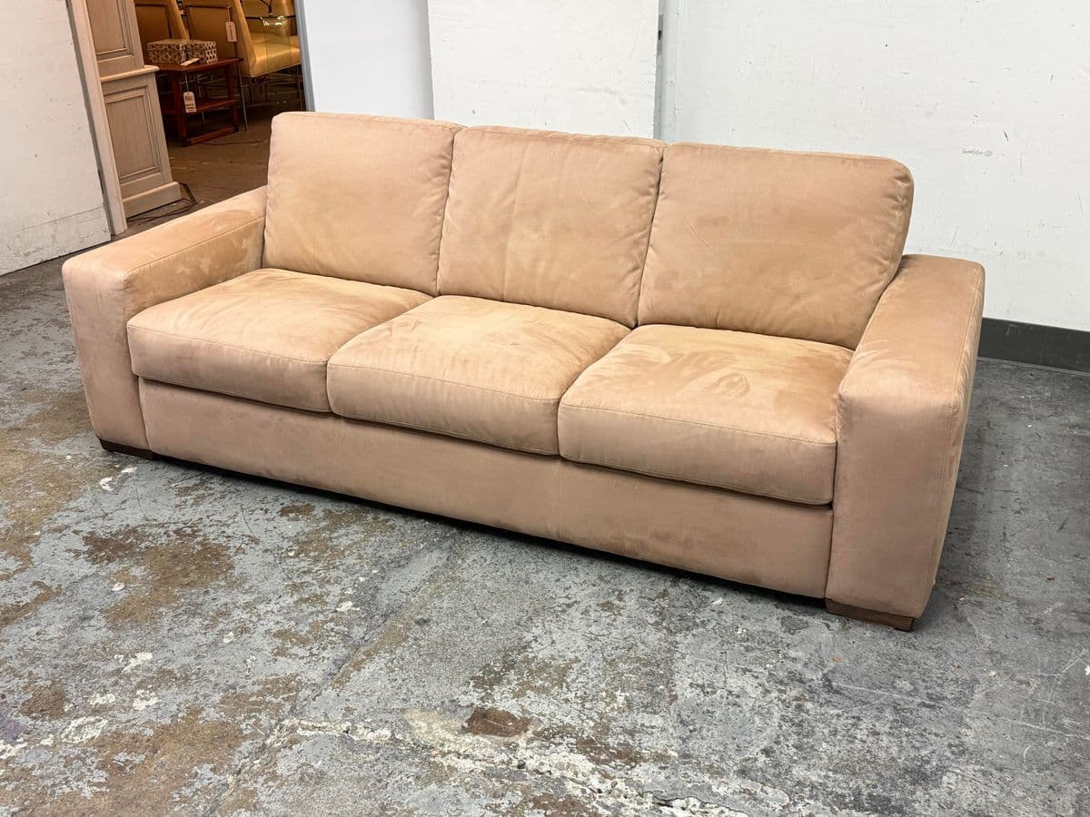 Arflex Italian Camel Sofa - Thumbnail 10