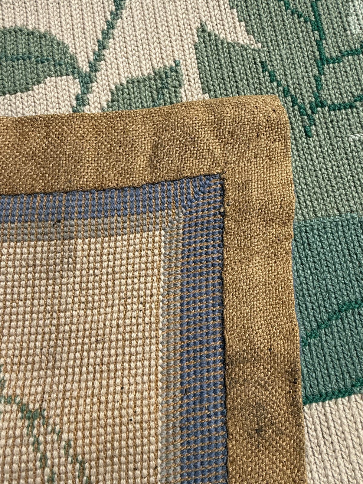 11ft 8in × 13ft 11in Starck Portuguese Petit-Point Area Rug - Thumbnail 13