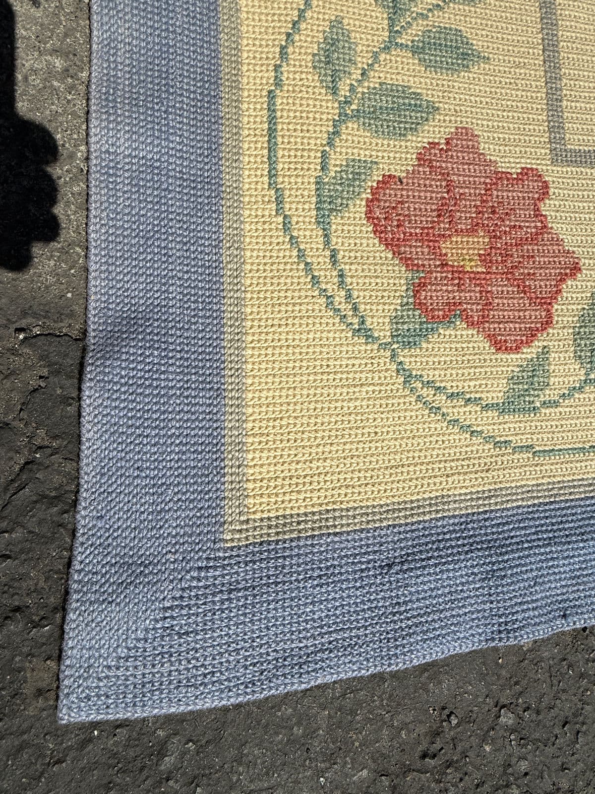 11ft 8in × 13ft 11in Starck Portuguese Petit-Point Area Rug - Thumbnail 12