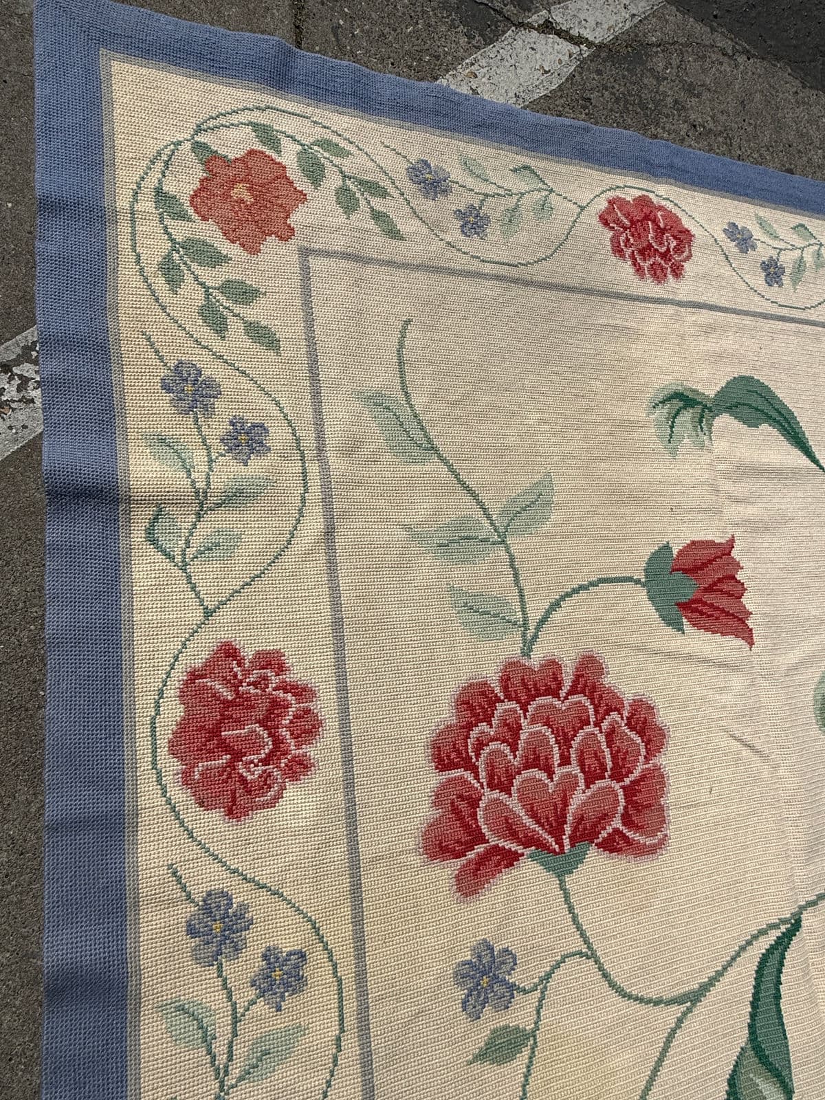 11ft 8in × 13ft 11in Starck Portuguese Petit-Point Area Rug - Thumbnail 11