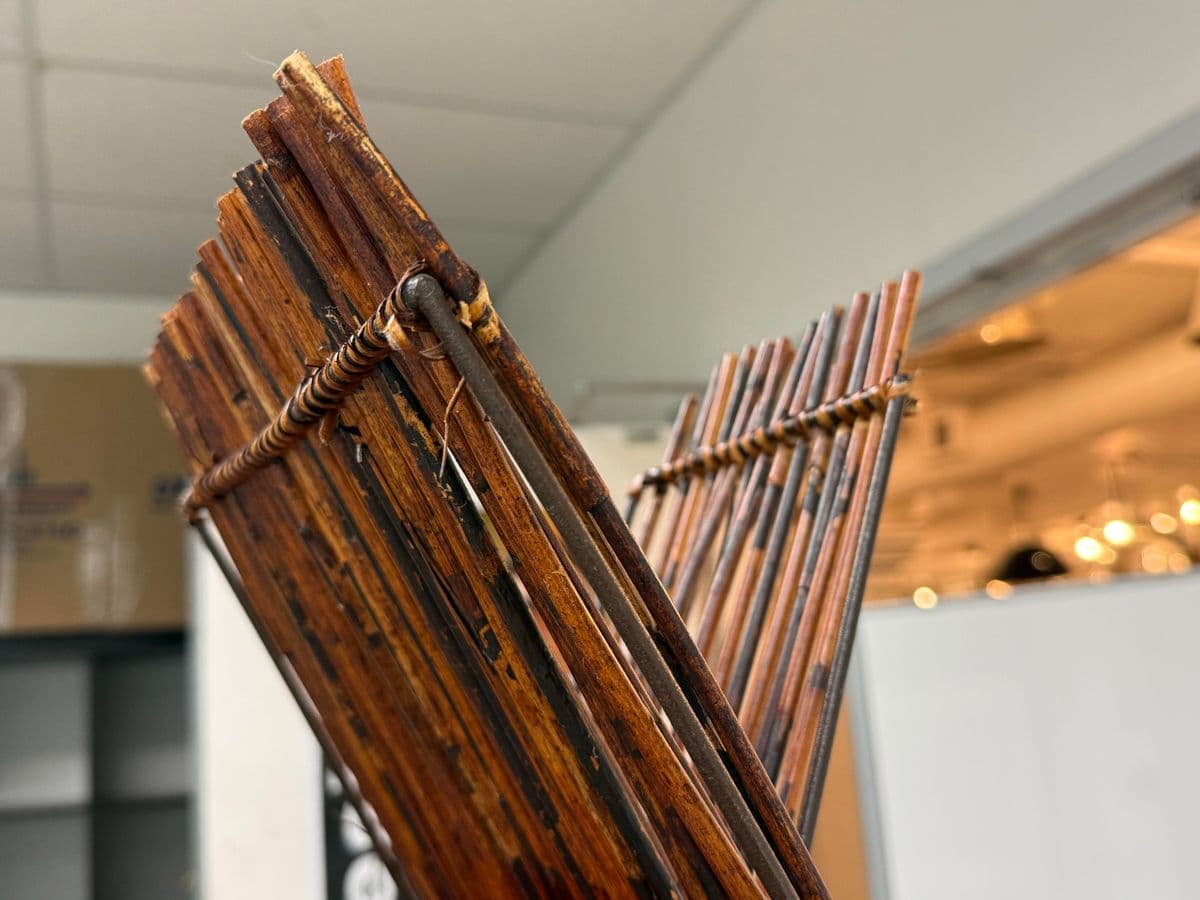 Sculptural Red Bamboo + Red Lights Floor Lamp - Thumbnail 7