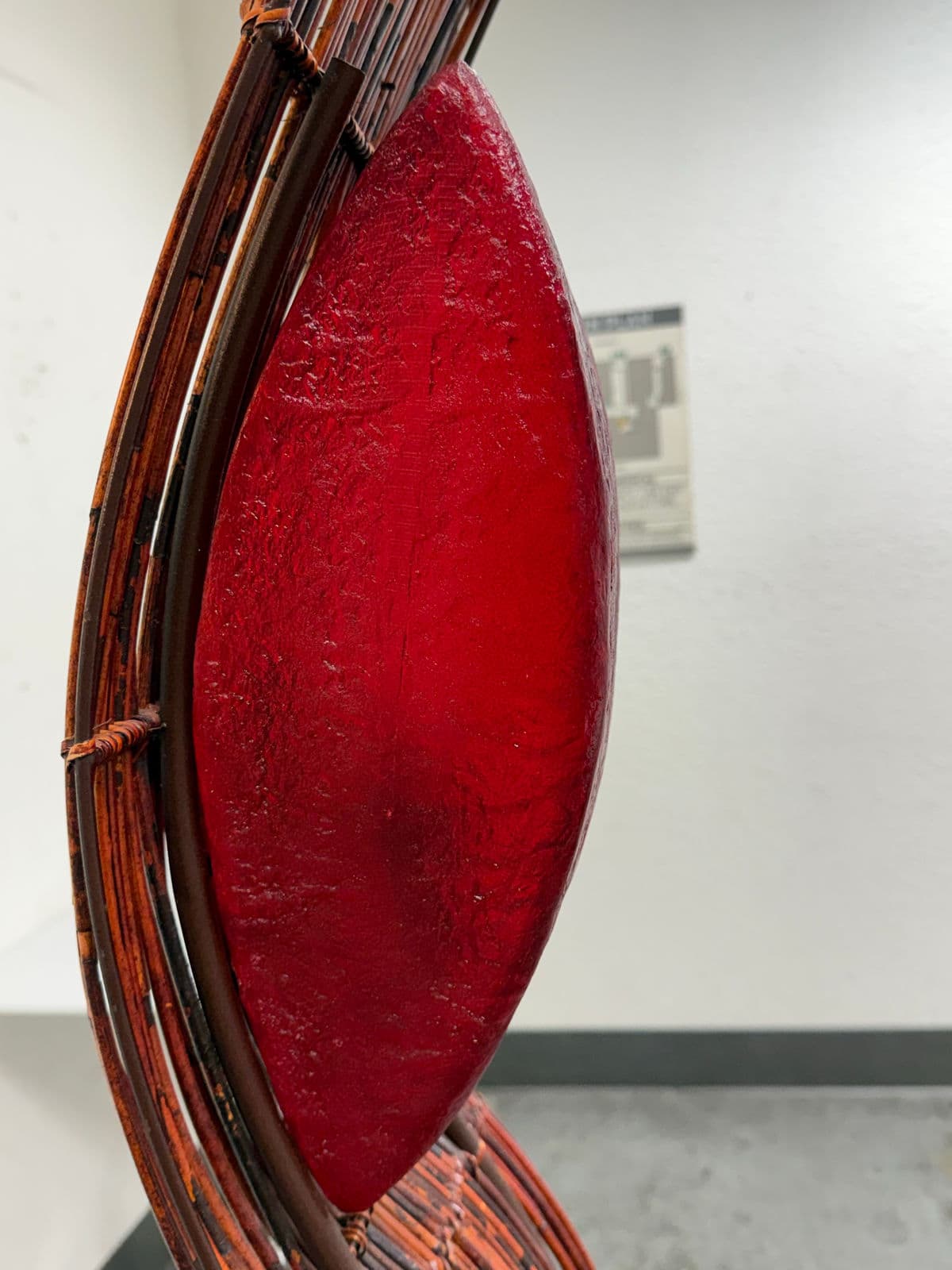 Sculptural Red Bamboo + Red Lights Floor Lamp - Thumbnail 10