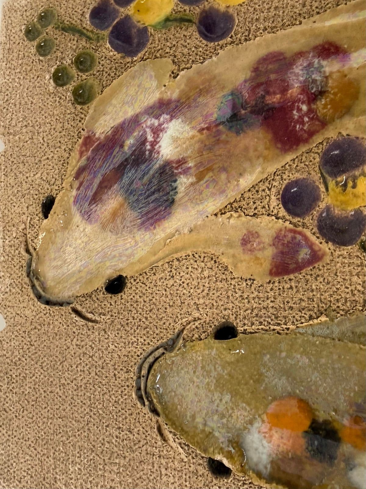 Mad Monk Art Koi Fish Ceramic Wall Tiles, Set of Three - Thumbnail 10