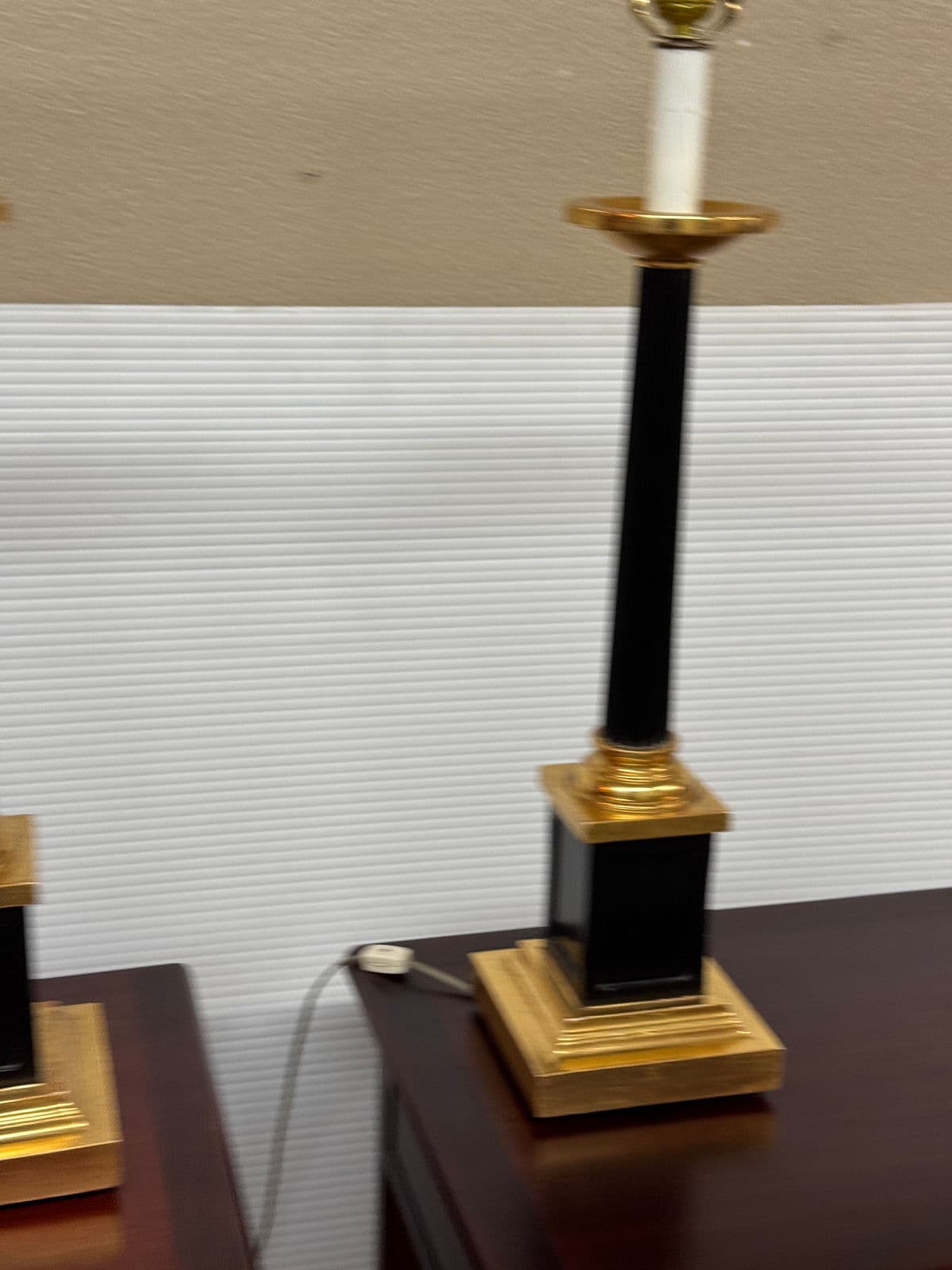 Neoclassical Style Column Buffet Table Lamps, Pair - Thumbnail 8