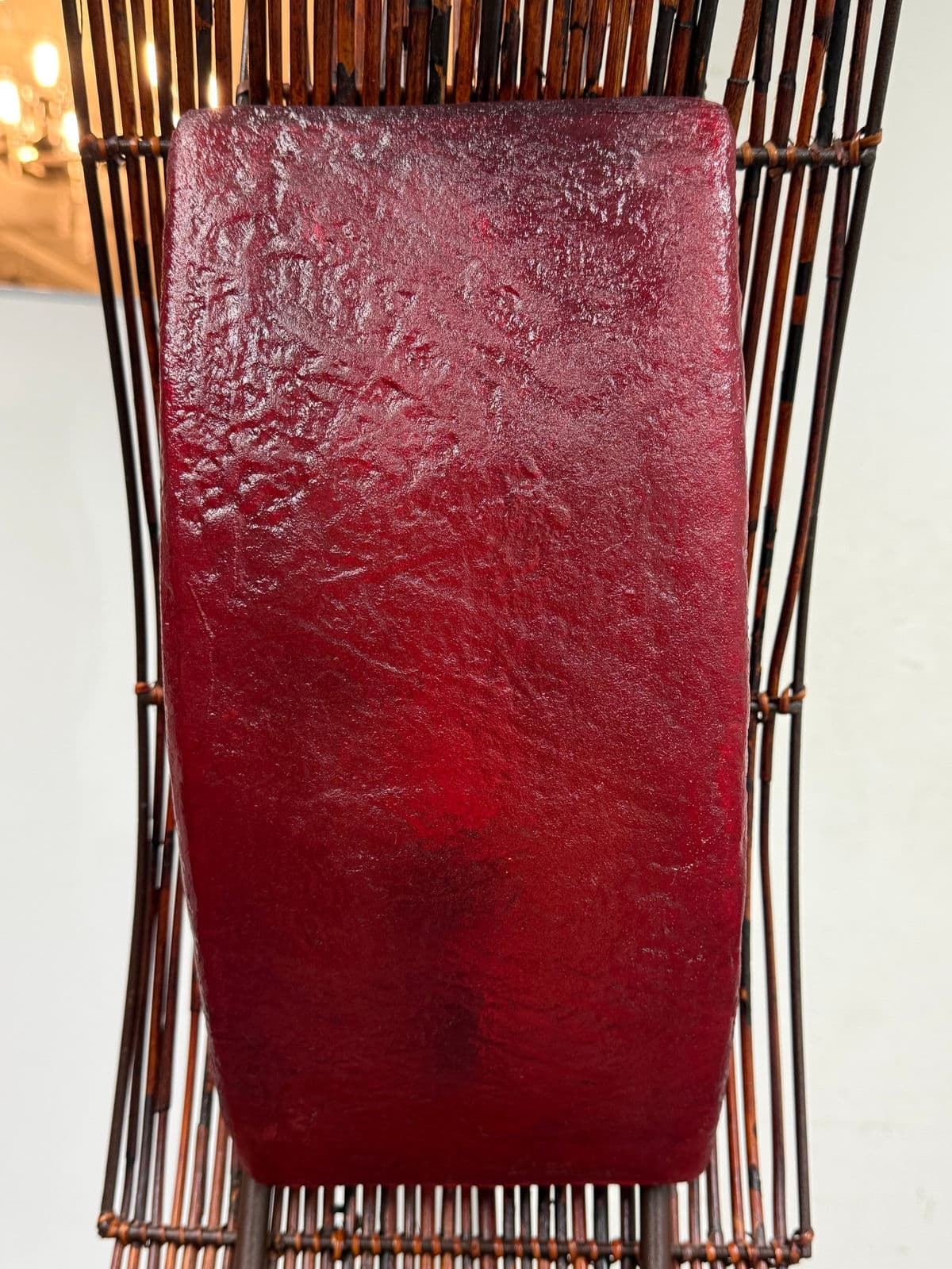 Sculptural Red Bamboo + Red Lights Floor Lamp - Thumbnail 9