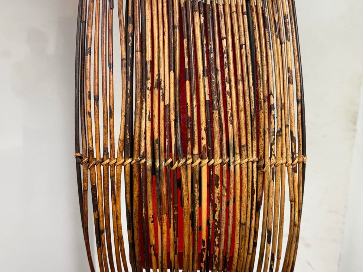 Sculptural Red Bamboo + Red Lights Floor Lamp - Thumbnail 8