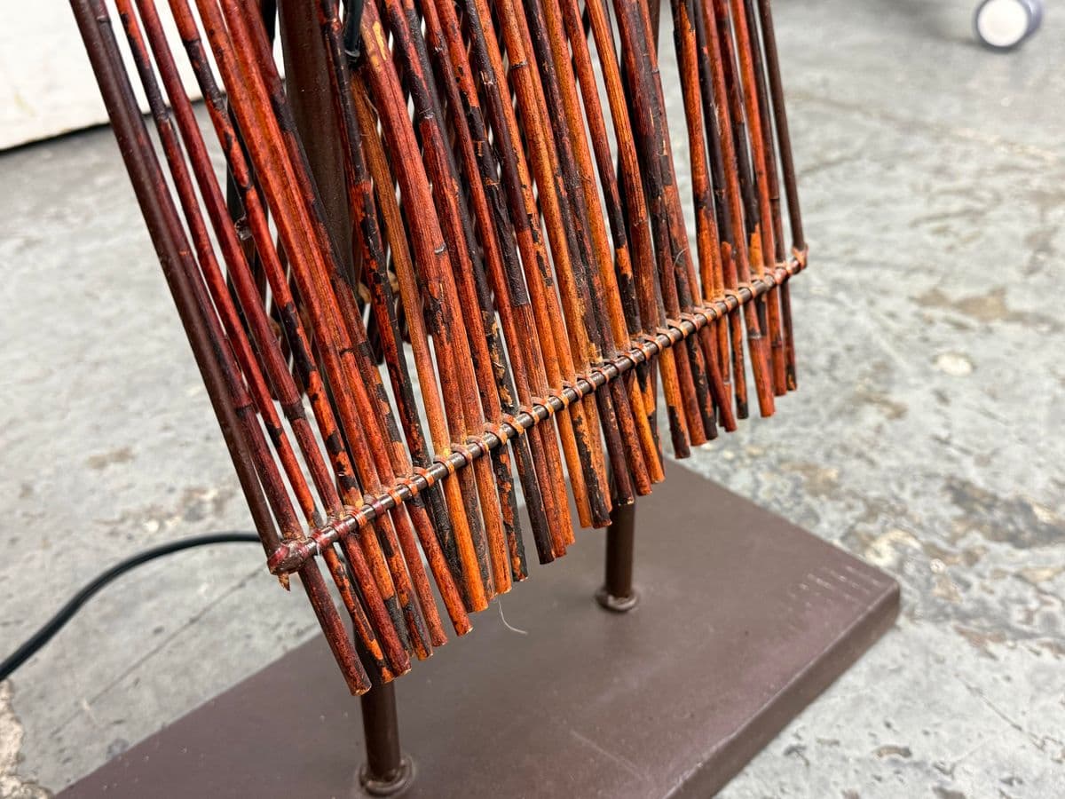 Sculptural Red Bamboo + Red Lights Floor Lamp - Thumbnail 11