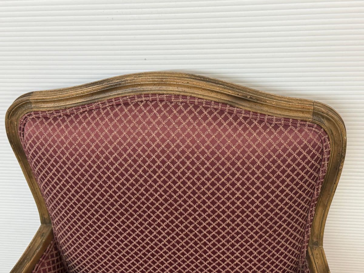 French Country Louis XV Style Bergère Chair - Thumbnail 9