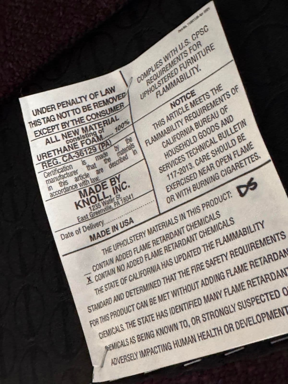 Eero Saarinen for Knoll Studio Aubergine Executive Armchairs, Pair - Thumbnail 6