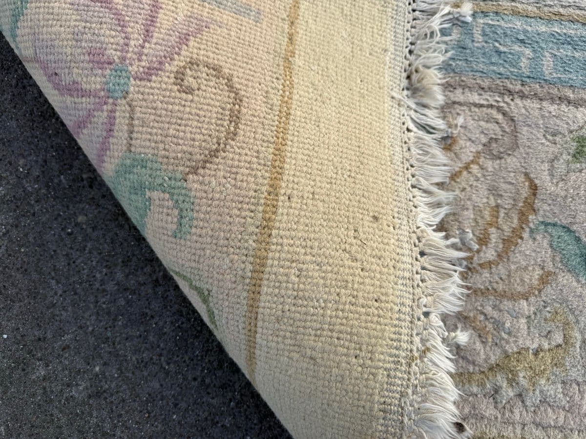 9ft 6in X 13ft 5in Turkish Hand Woven Oushak Area Rug - Thumbnail 7