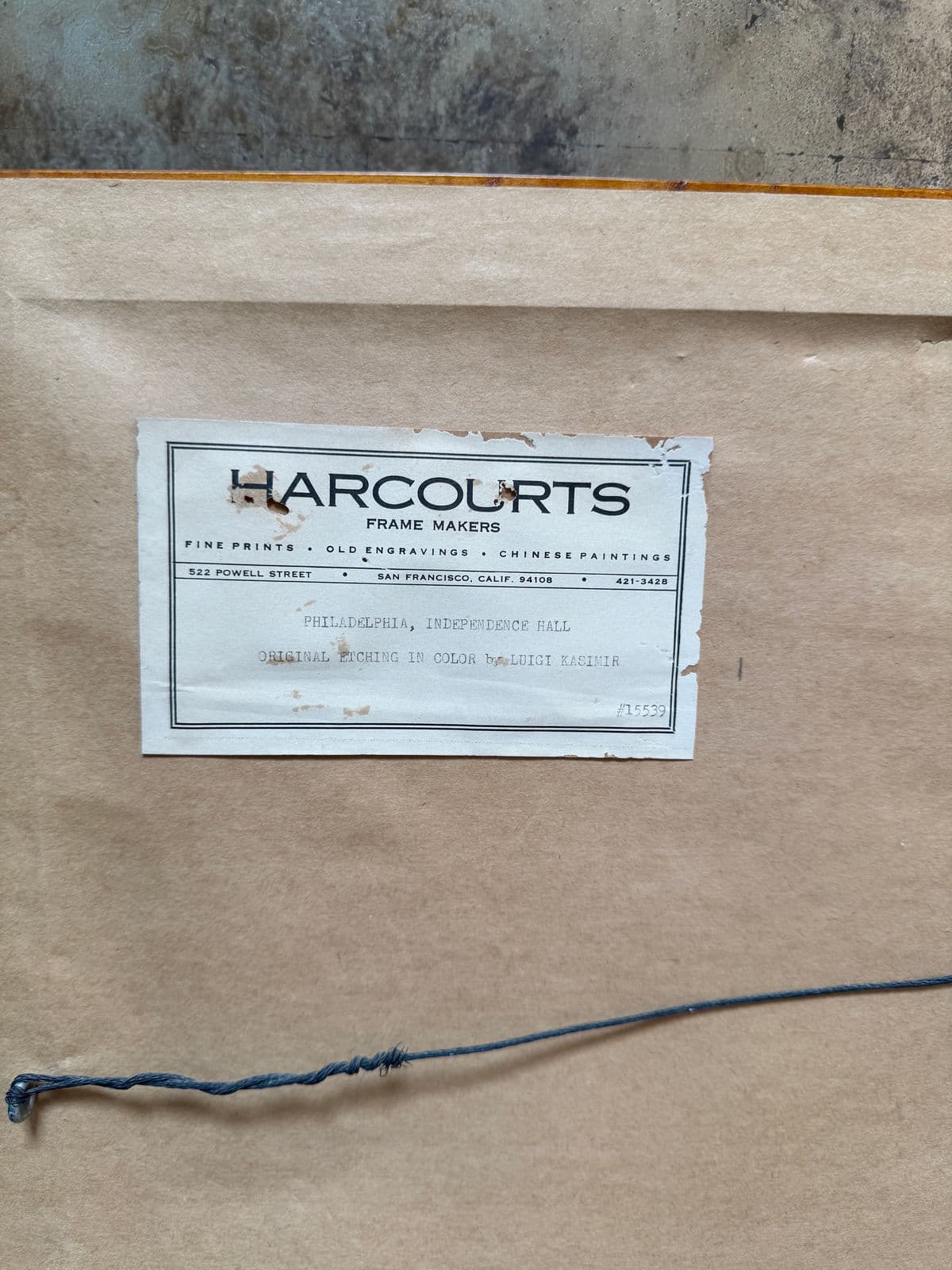 Luigi Kasimir Philadelphia Independence Hall Etching, Signed Circa 1920s - Thumbnail 3