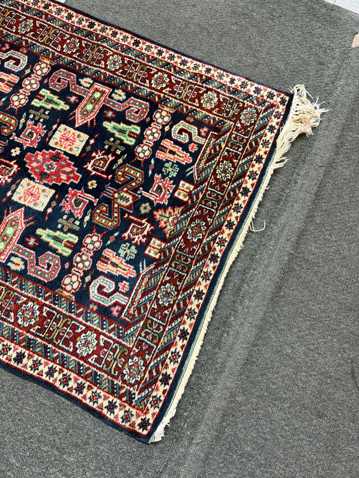 2ft 7in × 15ft Genuine Hand Woven Persian Kurdish Runner Rug - Thumbnail 8