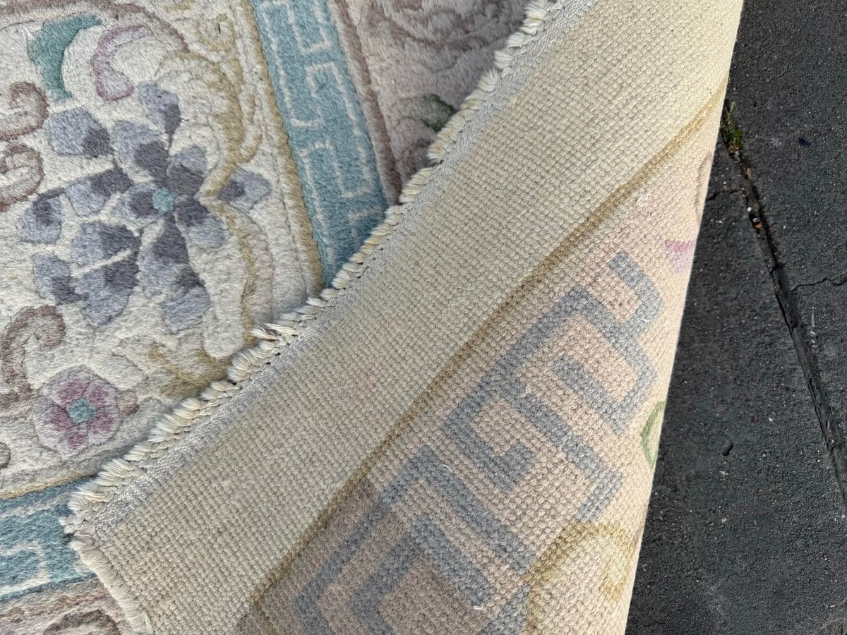 9ft 6in X 13ft 5in Turkish Hand Woven Oushak Area Rug - Thumbnail 5