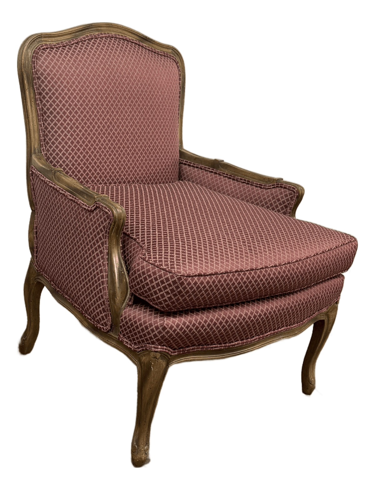 French Country Louis XV Style Bergère Chair - Thumbnail 2