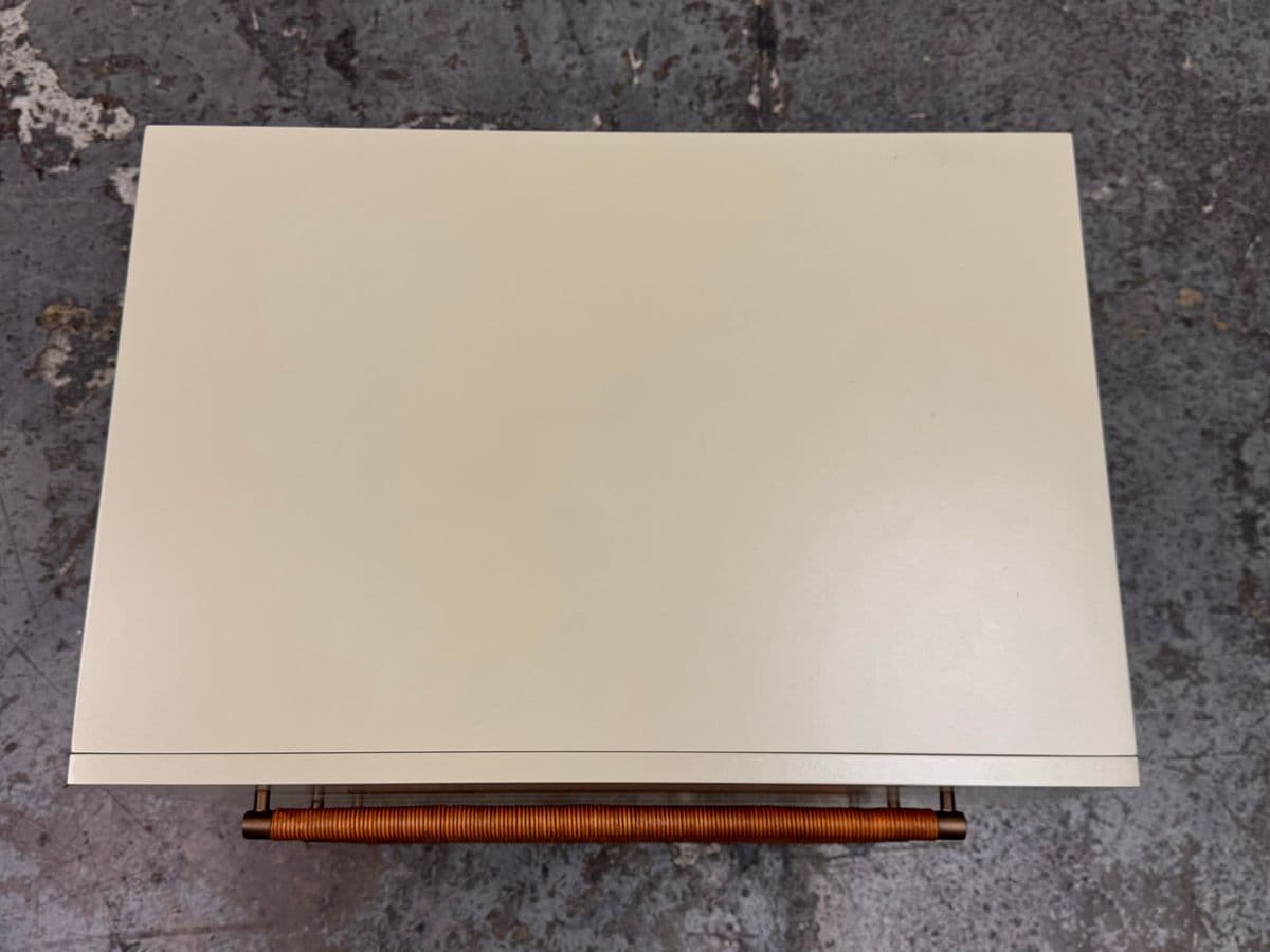 Brownstone Audrey Rattan Handle Taupe Nightstand - Thumbnail 8