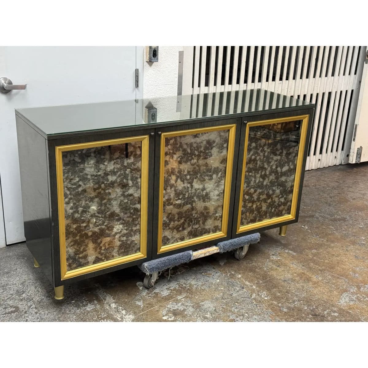 Mark David Designs Bespoke Media Console/Sideboard, Gold - Thumbnail 8