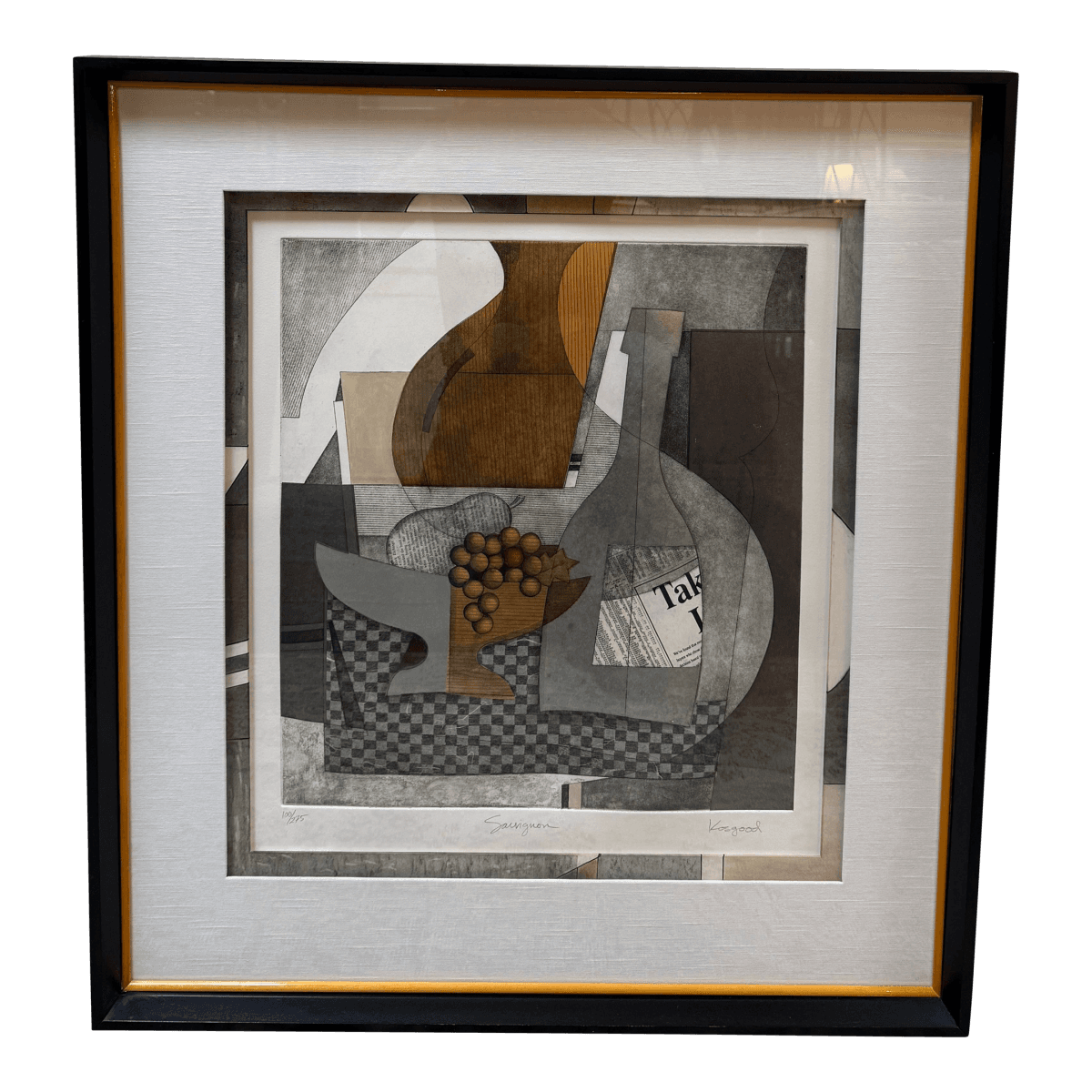 R. Kosgood Sauvignon Art Work, Signed - Thumbnail 2