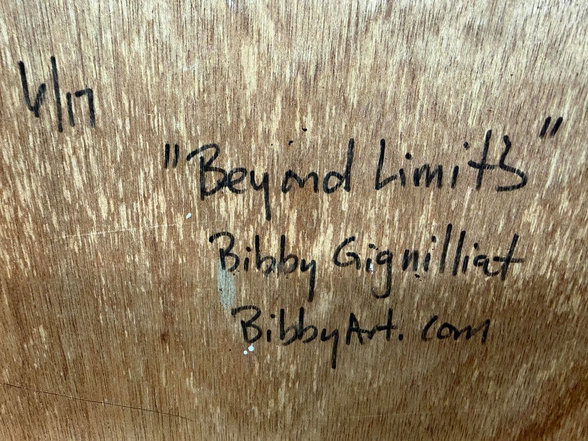 Bibby Gignilliat "Beyond Limits" Original Painting, Framed - Thumbnail 5