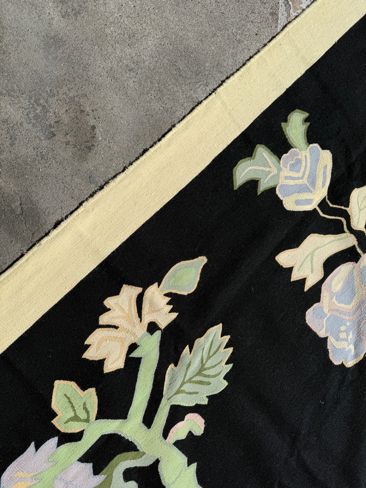 11ft 8in × 13ft 11in Strack Romania Botanical Kilim Area Rug, Circa 1990 - Thumbnail 11