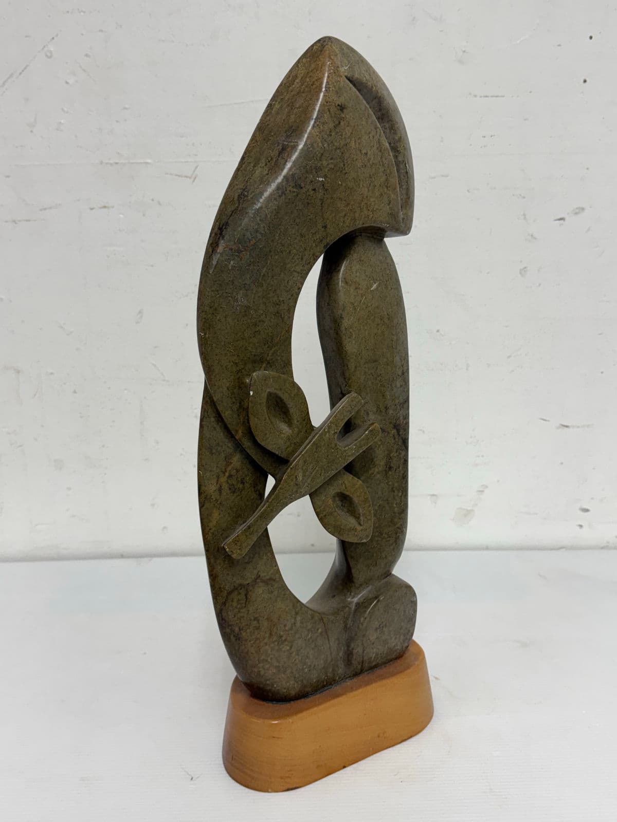 African Shona Stone Gazelle Sculpture - Thumbnail 4