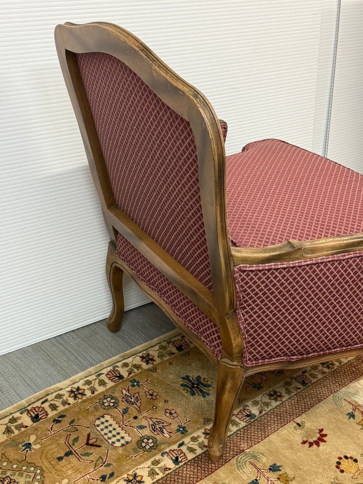 French Country Louis XV Style Bergère Chair - Thumbnail 12