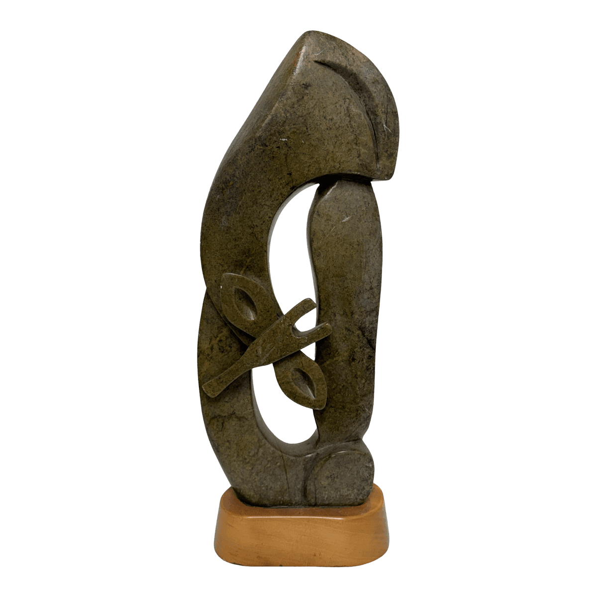 African Shona Stone Gazelle Sculpture - Thumbnail 2