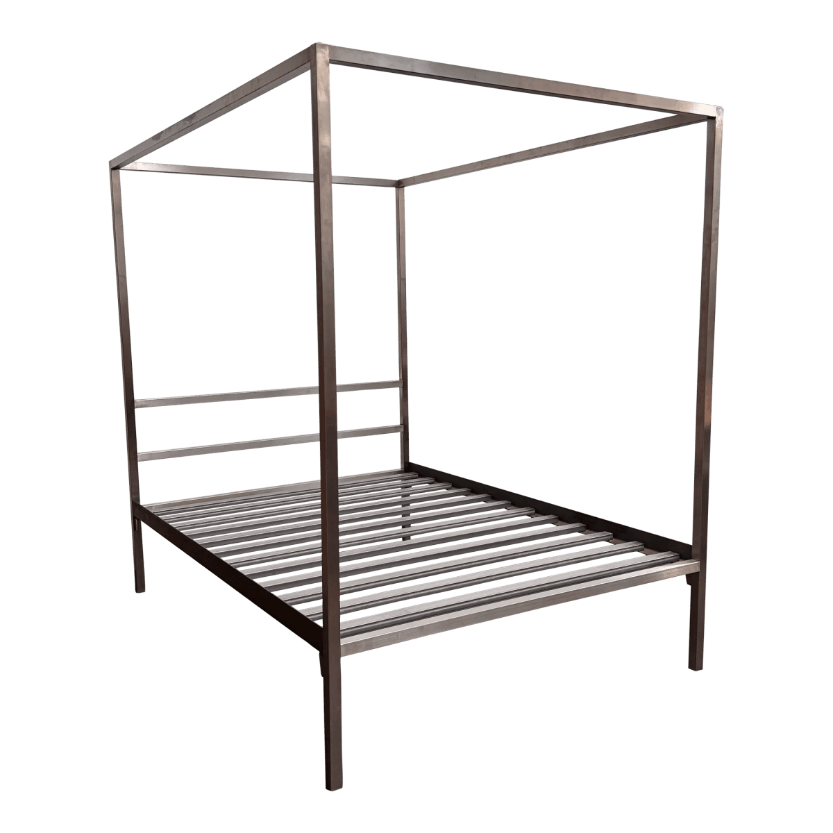 Queen Size Room & Board Architecture Stainless Steel Bed Frame - Thumbnail 2